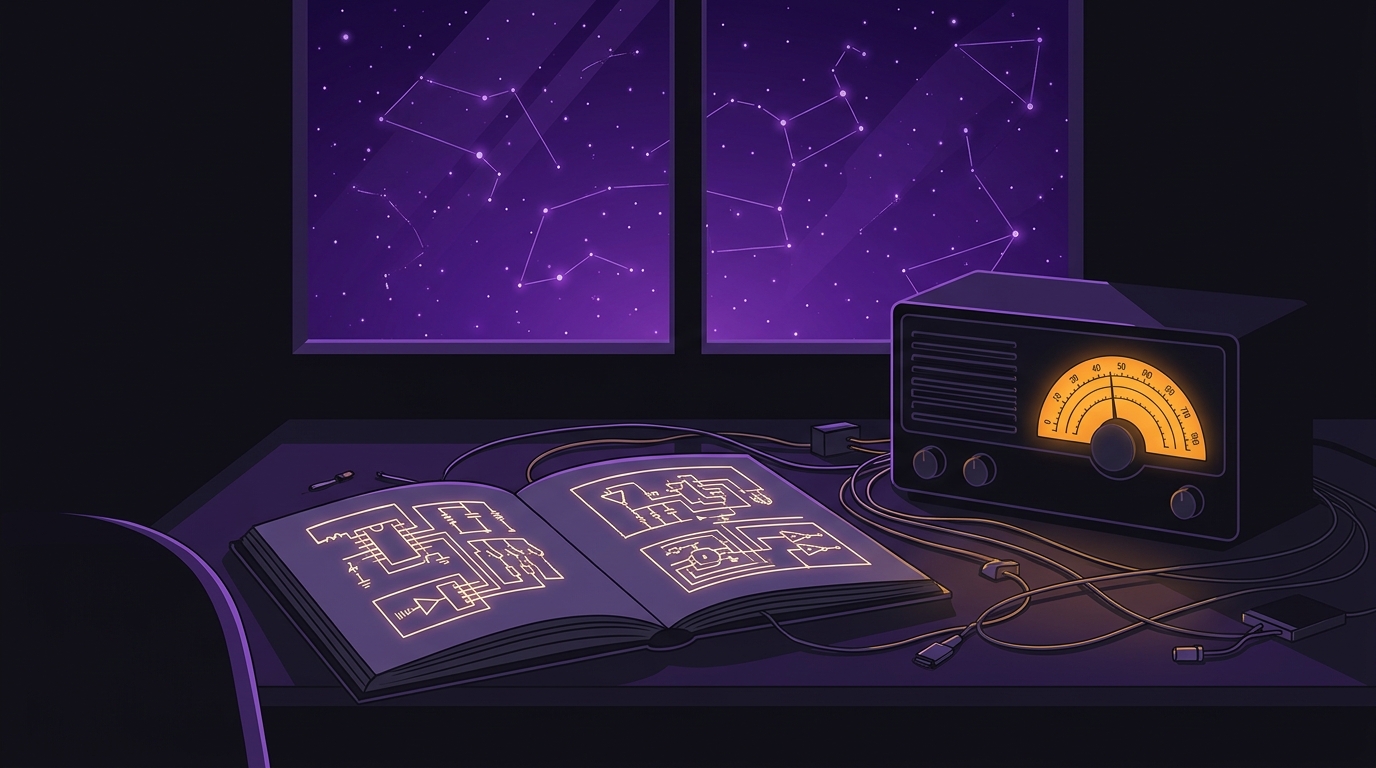 The Field Desk & Transceiver illustration